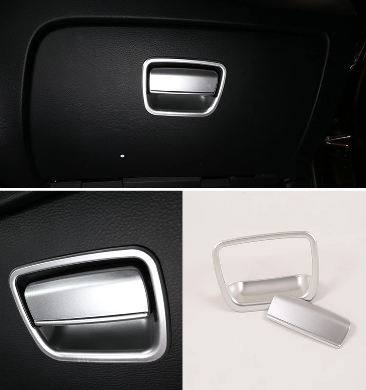 Карбоновое волокно для BMW X1 E84 2011- автомобиль ABS Матовый Серебряный интерьер перчатки крышка отделка Аксессуары