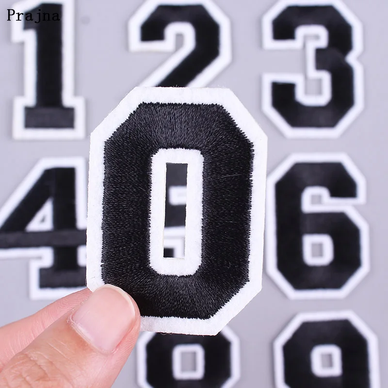 DIY Embroidered Number Applique Iron-on Patches for Clothing Arabic Numerals Stickers to Cloth Garment Accessory Badges | Дом и сад