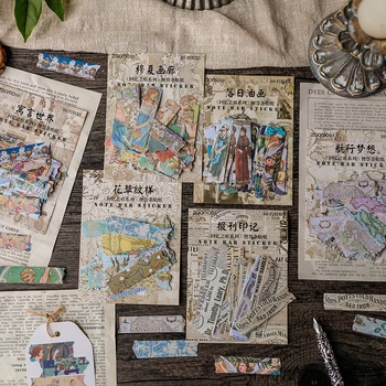 

8packs/LOT trace of memory series stationery sticker Creative decoration DIY art paper sticker