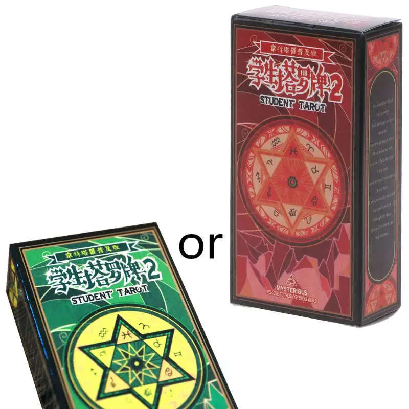 

Rider Tarot Cards With Colorful Box Mysterious Divination Astrology Board Game suit for table games
