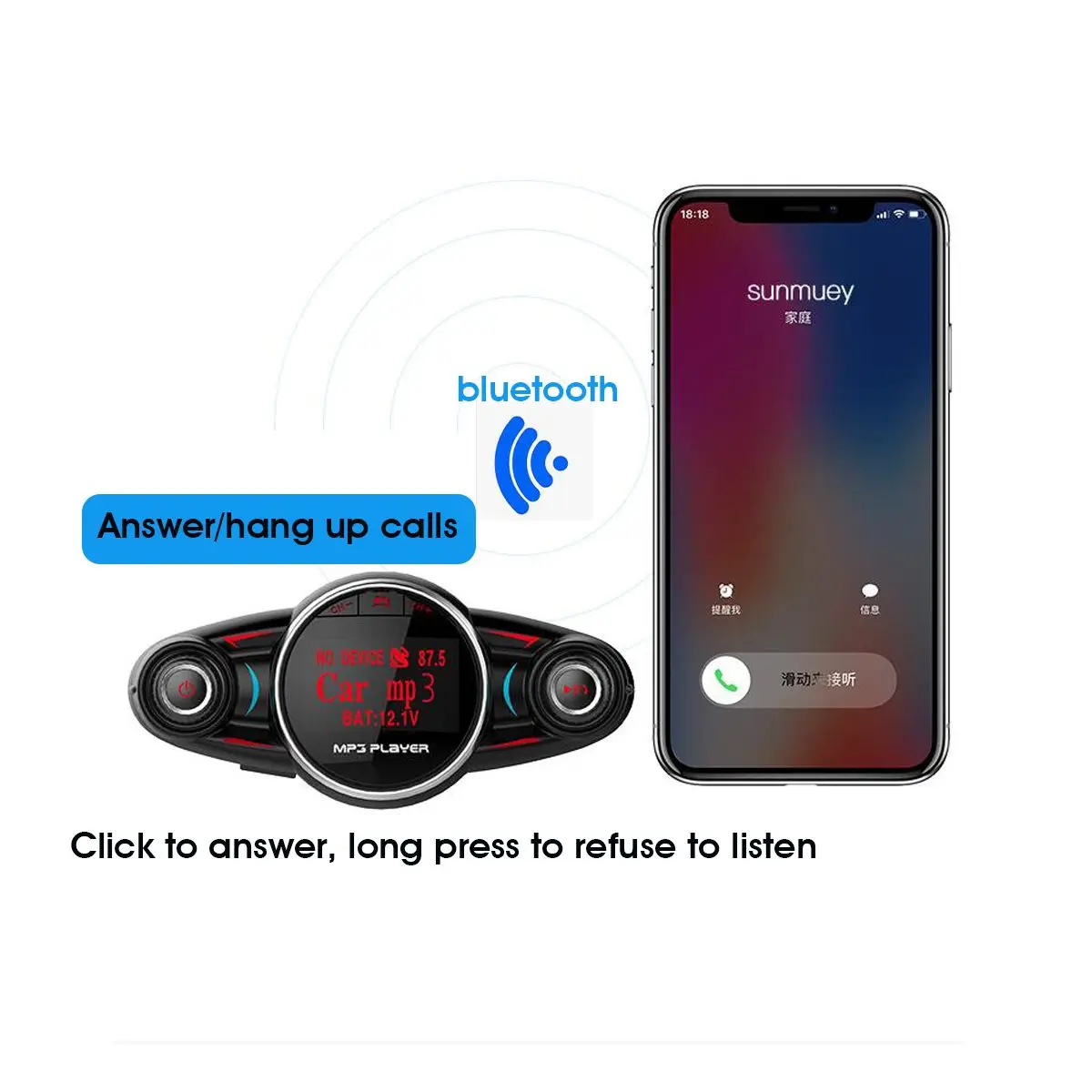 12 В 24 в автомобильный fm-передатчик MP3 плеер USB зарядка Adatper bluetooth беспроводной Hands-free аудио TF USB музыка AUX