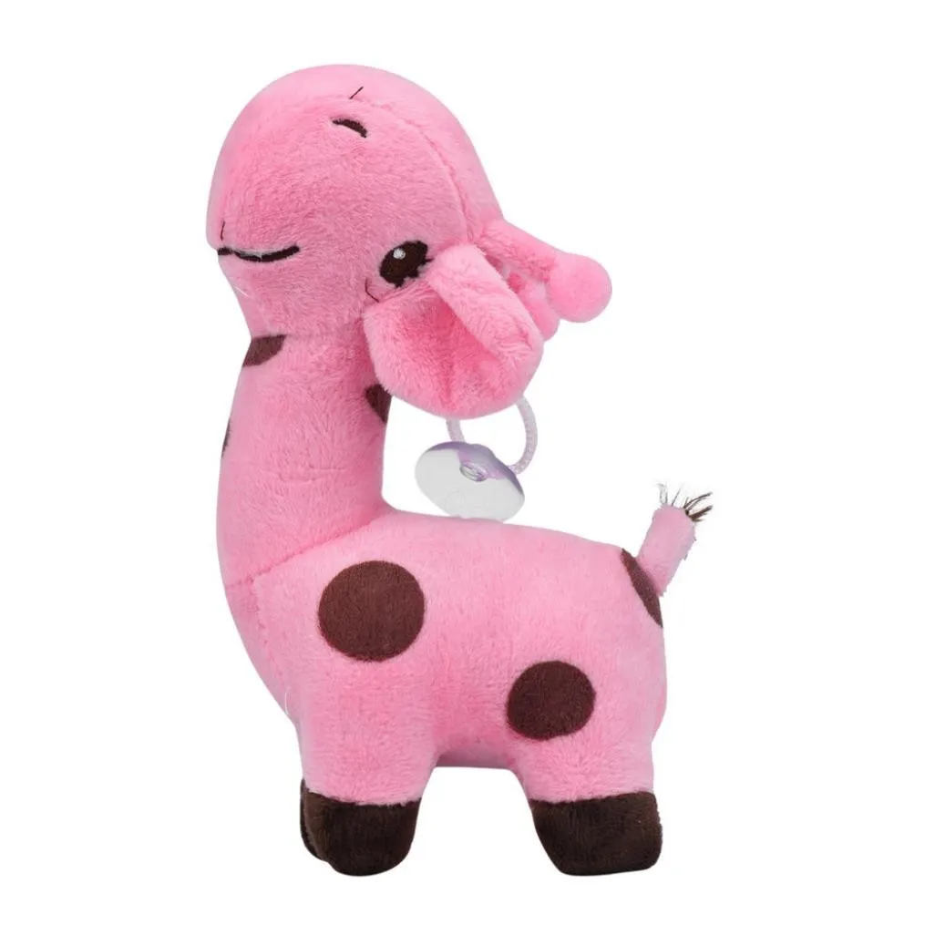 28cm Pink Милый жираф, мягкая плюшевая игрушка, куклы в виде животных, подарок на день рождения для маленьких детей - Цвет: 28cm Pink