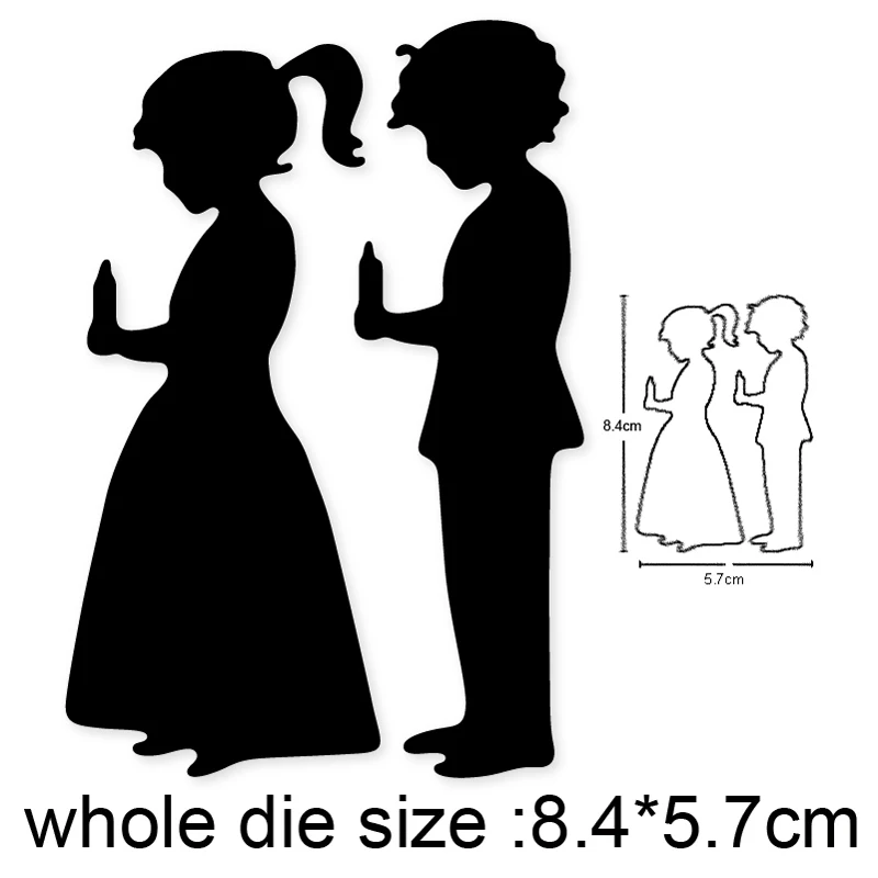 

Craft dies Prayer Candle Boy Girl Metal Cutting Dies Stencils for Scrapbooking dies Decoration Embossing dies Paper Cards Making