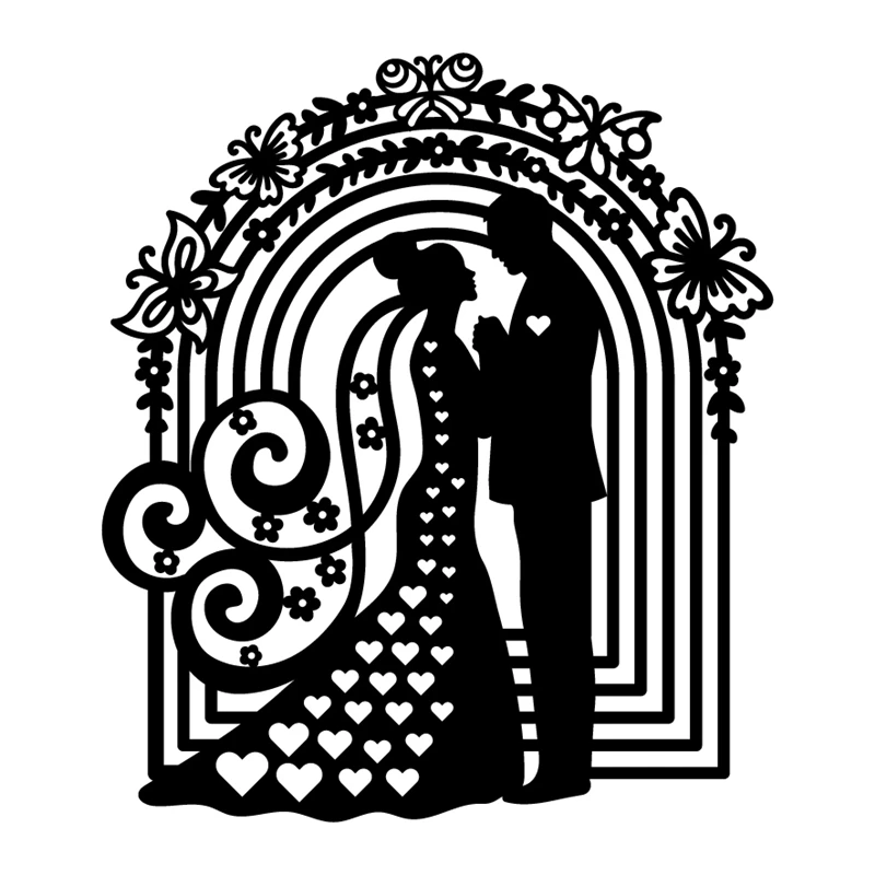 

DiyArts Wedding Dies Scrapbooking Metal Cutting New 2019 Valentine Craft Dies for Cards Making Steel Embossing Stencil Folder