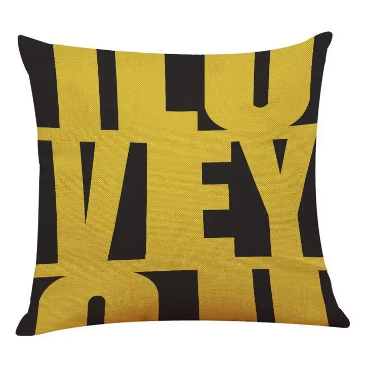 Geometric Cotton Linen Pillow Case Waist Throw CushionHome Latest Room Gifts Single Sides Printing 18*18 Soft Back Cushion | Дом и сад