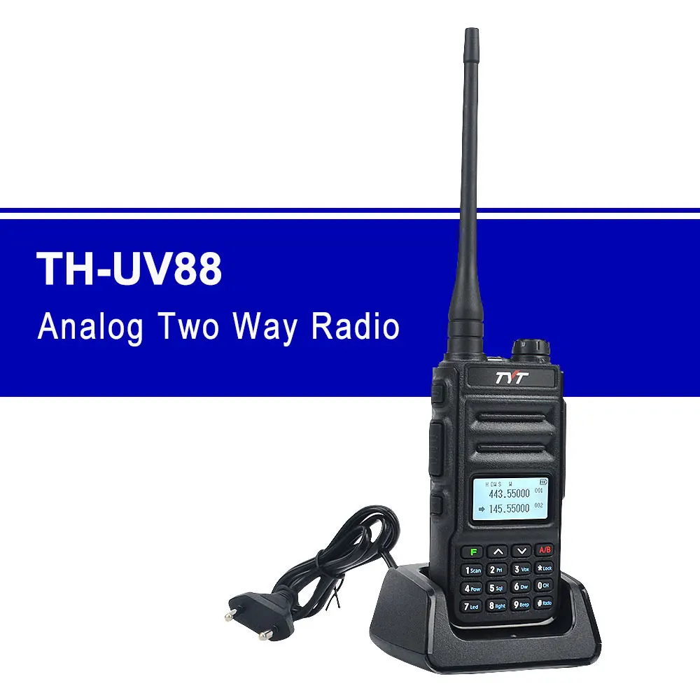 TH-UV88 рация Двухдиапазонная VOX скремблер FM радио 136-174 МГц и 400-480 UHF/VHF Портативное