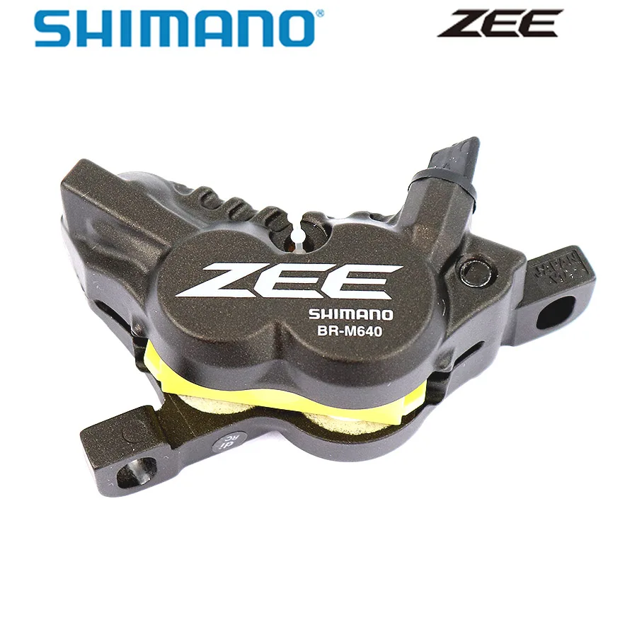 Shimano ZEE BR-M640 велосипедный Гидравлический дисковый тормоз для горного велосипеда с накладками D03S смола или H03C металлические оригинальные запчасти для велосипеда