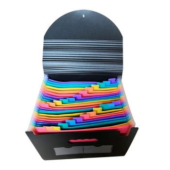 

24-Layer Big Document Bag Rainbow Accordion A4 Classification Test Papers Tool Business Expanding File Folders Filing Products 2
