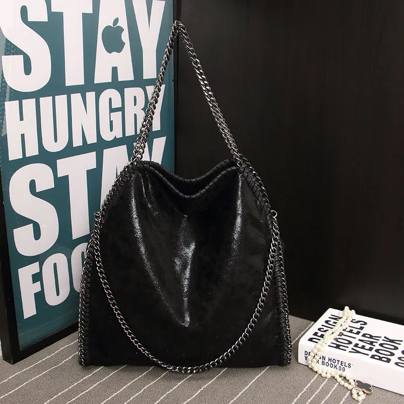 2021 FIRMRANCH New Frosted Material Handbag Chain Woven Foldable Fashion Shoulder Women Multi-Funcation Bag Steady Quality Big 
