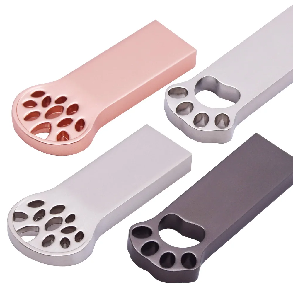 Usb флеш накопитель Cat Claw металлический 2 0 4 ГБ 8 16 32 реальная емкость флешка