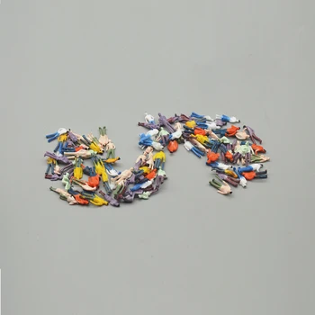 

100pcs 1/75 Scale Architectural Passenger People Painted For Model Train Building Landscape Layout Plastic Color Doll Diorama