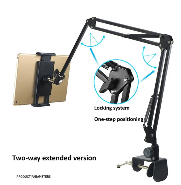 Support de tablette pour lit, réglable et pliable avec rotation à 360  degrés pour iphone, ipad, téléphone portable, tablette yj5-2 yj5-2