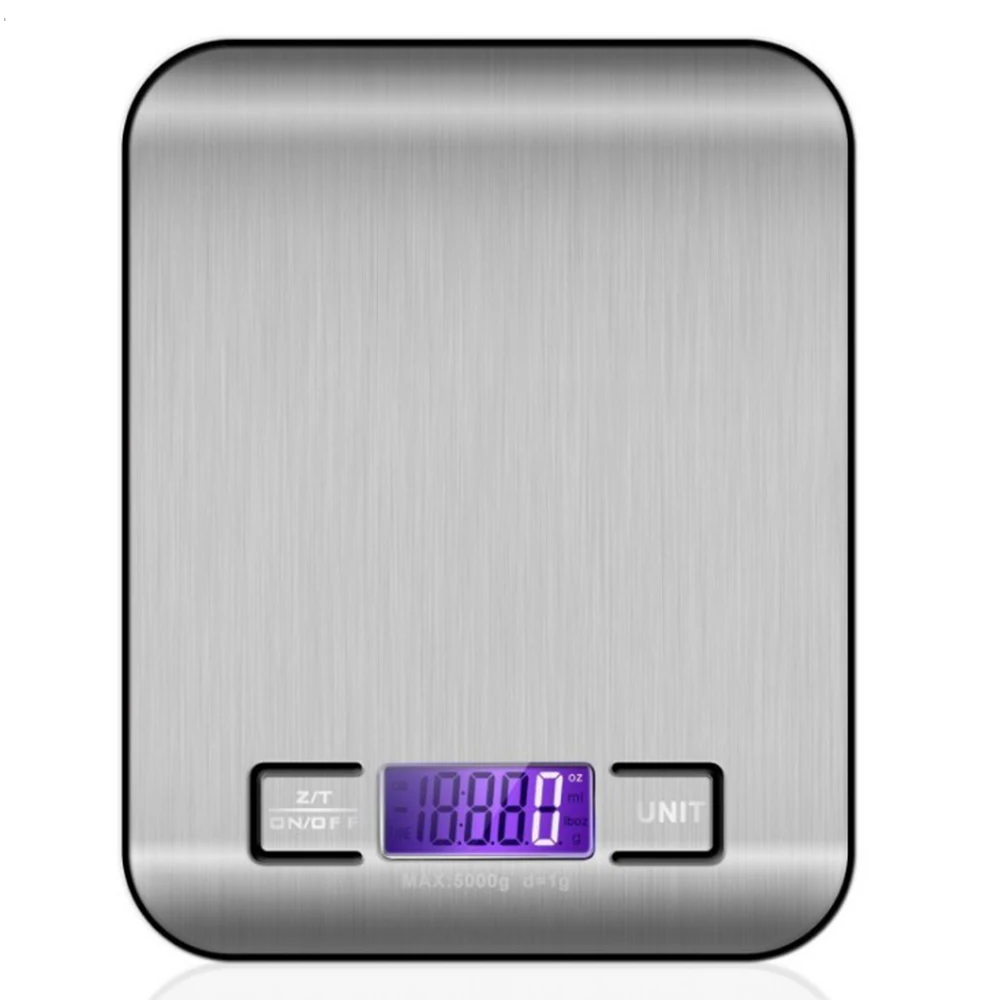 Hot 5/10KG x 1g Stainless Steel Digital Household Kitchen Measuring Weight Food Scale Electronic Without Battery | Инструменты