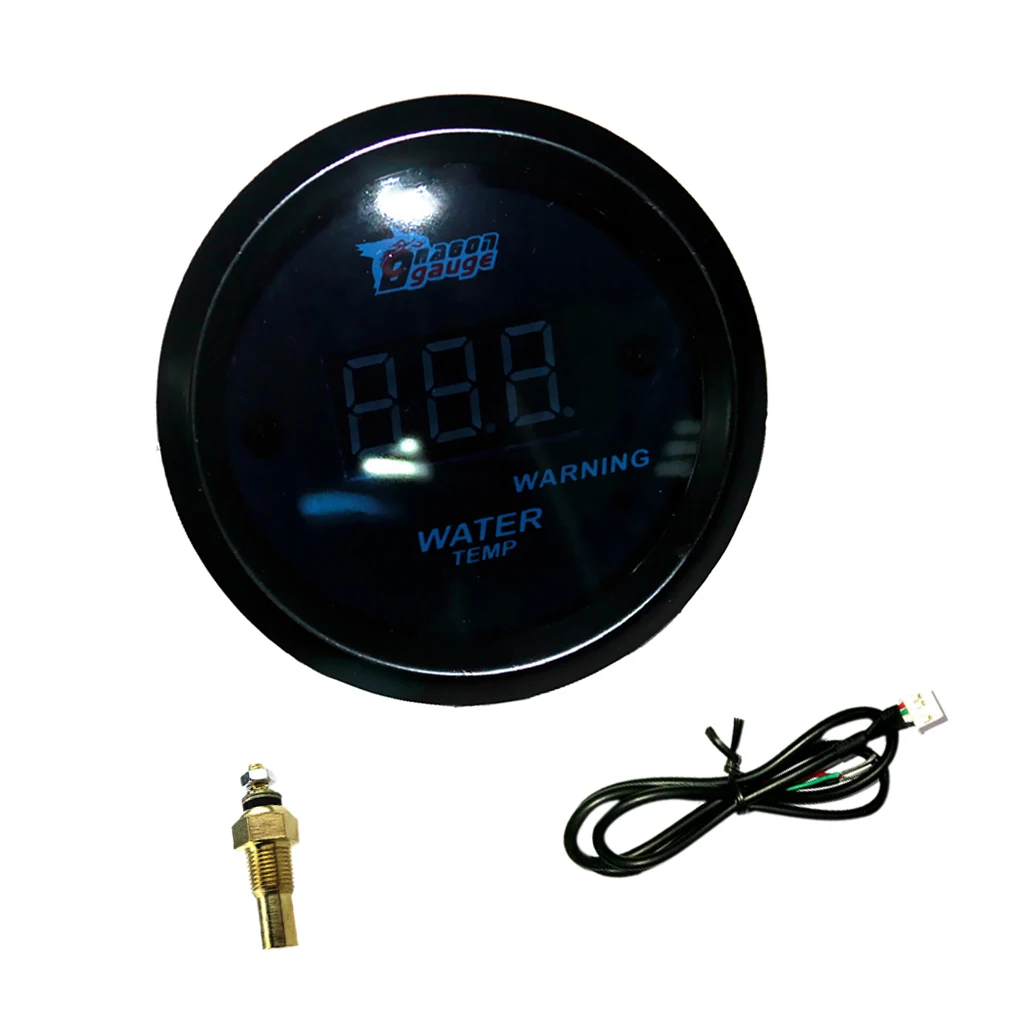 Waterproof 12V Car 52mm 2'' Water Temperature Gauge Meter With Sensor Kit