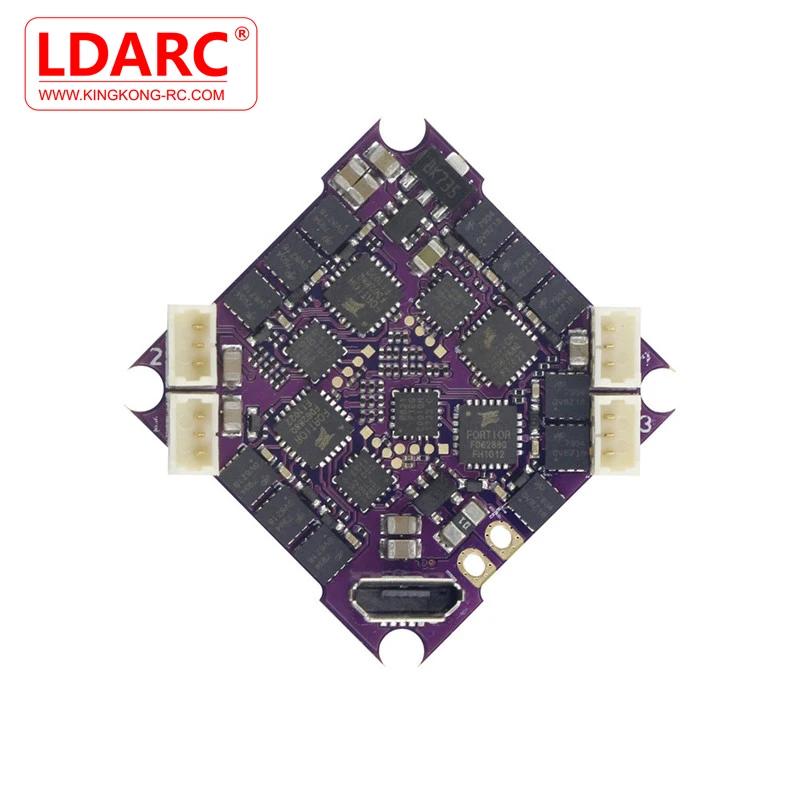 Новейший LDARC F411E12A F4 OSD Контроллер полета AIO BEC Датчик тока и 12A BL_S 2-4S 4в1 ESC для Beta85X Mobula7 гоночный Дрон
