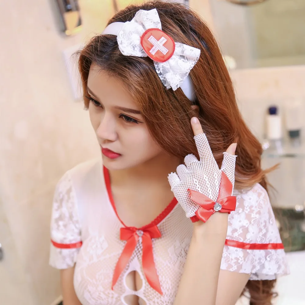 Japanese Women Strap Lingerie Sexy Bandage Nurse Costume Cosplay Underwear