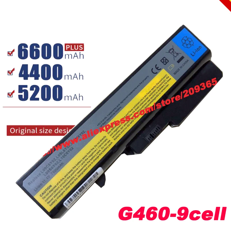 Аккумулятор для LENOVO G460 G465 G475A G475GL G575 G570 B470 G470 G560 G565 G770 V360 V370A V470A V470P V570A 9 ячеек |