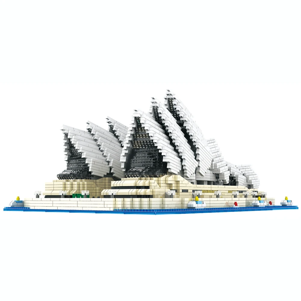 DIY Architecture Blocks Model Sydney Opera House Creative Diamond Particles Building Bricks Kid Educational Toys Building Blocks