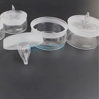 70x35mm Diameter x Height Lab Glass Weighting Bottle with Ground Glass Stopper