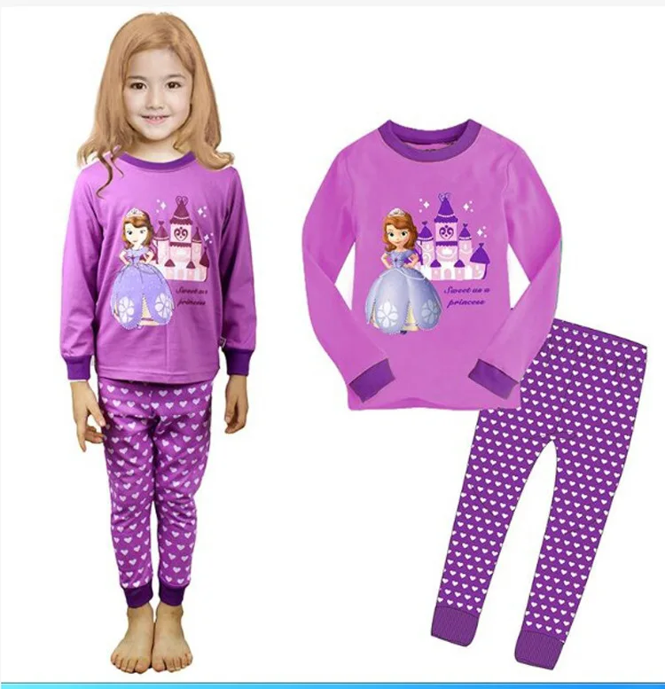 Дети привет Пижама Kitty Мышь Рождественская Пижама с Микки-Маусом, пижамы, Пижама для маленьких девочек, одежда для сна из хлопка, длинный рукав, футболки, брюки