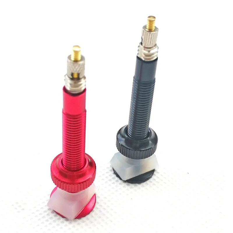 1 Pair 40mm Mountain Road Bike Bicycle Aluminium Alloy Split Vacuum Tire Nozzle freely active bottom plastic parts