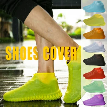 

Overschoenen Reusable Shoe Covers Dustproof Rain Cover Winter Step In Shoe Waterproof Silicone Shoe Covers Choose 25-45 Yard New