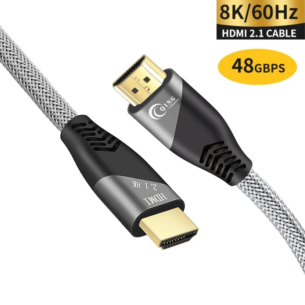 Высокоскоростной кабель HDMI 2 1 8K/60 Гц 4K/120 48 Гбит/с цифровой для разветвителя PS5 PS4 8K HD телевизионные проекторы