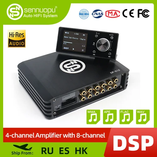 Buy Sennuopu Car DSP Processor 4 Channel Amplifier 8 Channels Digital Sound Processors with LCD Remote Controller