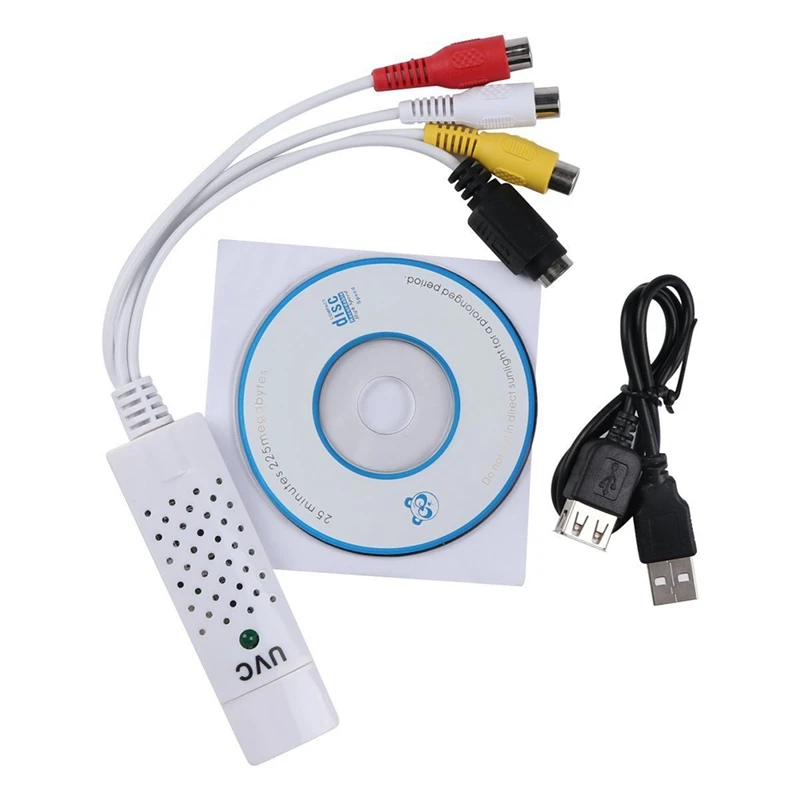 USB2.0 видео ТВ тюнер DVD Аудио Захват карты конвертер адаптер для Win7/8 T7|ТВ-приставки