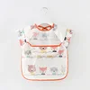 Cute Cartoon Baby Bibs Waterproof Infant Eating Children Drawing Sleeveless Baby Bandana Bibs Soft Baby Bib Meal Burp Eva Cloths 5