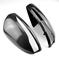 Carbon Fiber Pattern Side Mirror Cover Cap Replacement For Mercedes-Benz C S E GLC W205 W253 W222 W213 W238 X253 only for LHD
