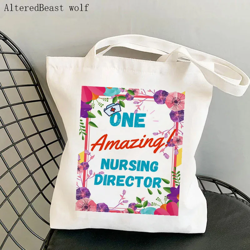 Women Shopper bag Resting nurse face Printed Kawaii Bag Harajuku Shopping Canvas Shopper Bag girl handbag Tote Shoulder Lady Bag