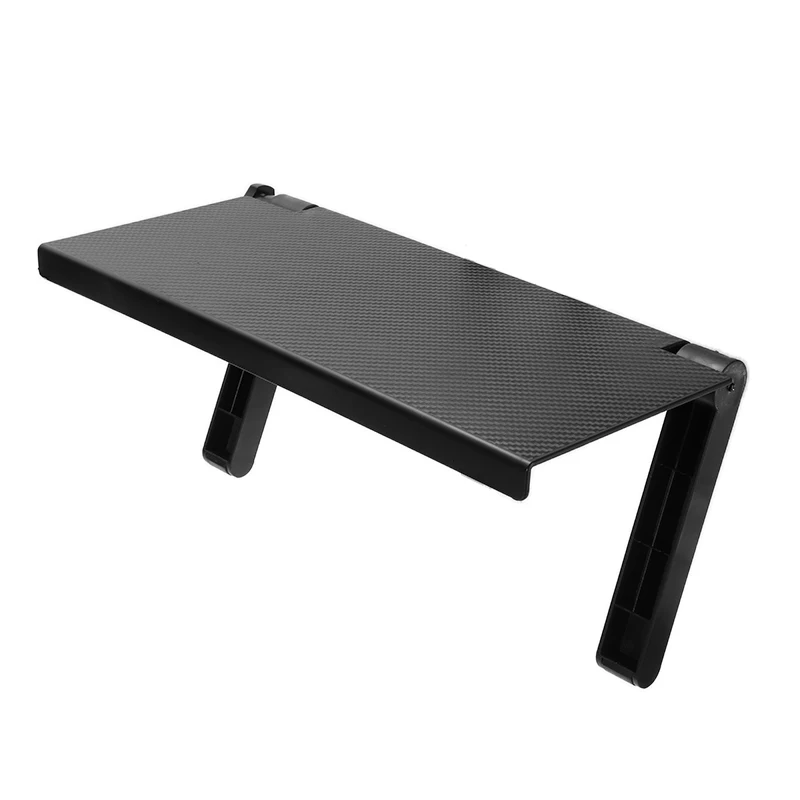 High Quality TV Screen Folding TOP Shelf Desktop Storage Rack Folder Computer Monitor Riser Black Adjustable 32.8x16x2.5cm