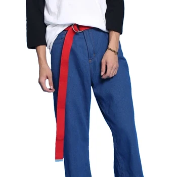 

12 Colors Belts Wide Solid Color Unisex Double Loop Canvas Casual Belt Jeans Leggings Belts Unisex Pants Accessories