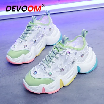 

2020 Outdoor Running Shoes For Women Summer Breathable Chunky Sneakers Women Jogging Sport Shoes Woman Triple s Gym Shoes Women