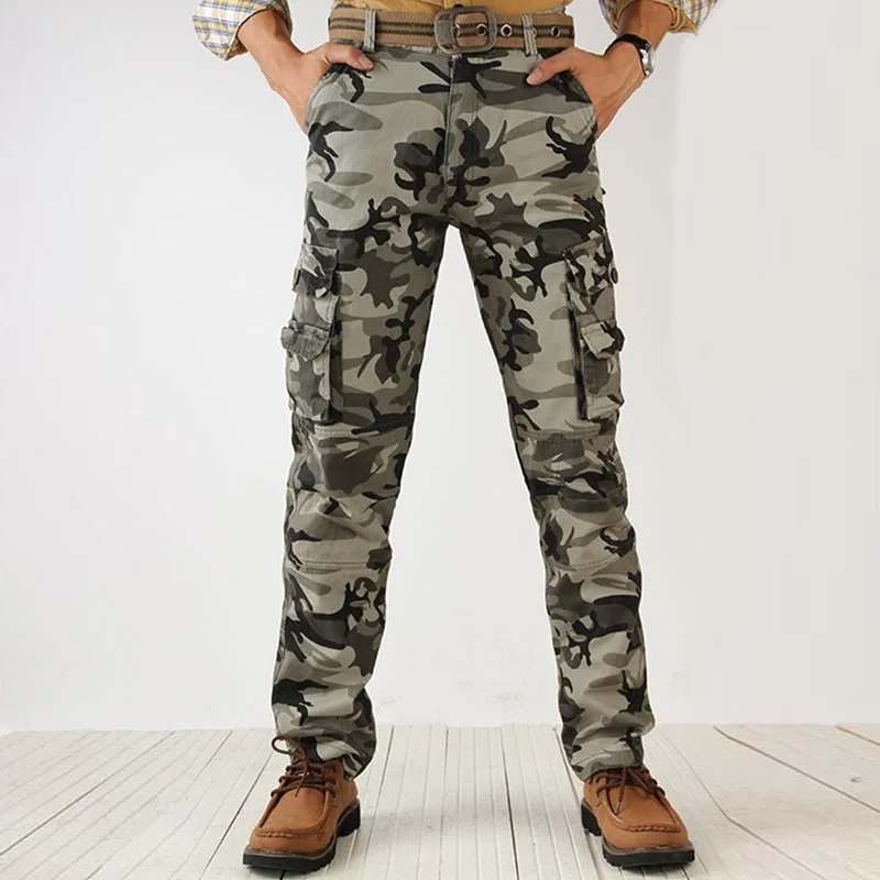 Tanie Spodnie taktyczne męskie Camo Jogger Casual męskie spodnie Cargo spodnie sklep