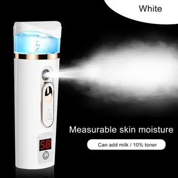 

Portable Facial Steamer Face Mist Sprayer USB Rechargable Skin Test Moisturizing Handy Spa Skin Moisturizing