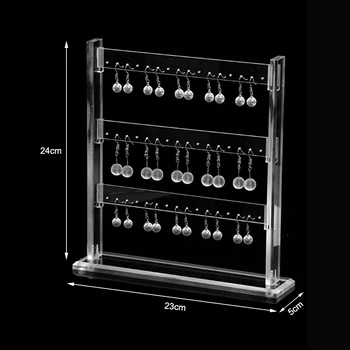 

New Arrival Earring Organizer Plastic Stand Holder Home Storage Store Store Gallery Jewelry Display Props
