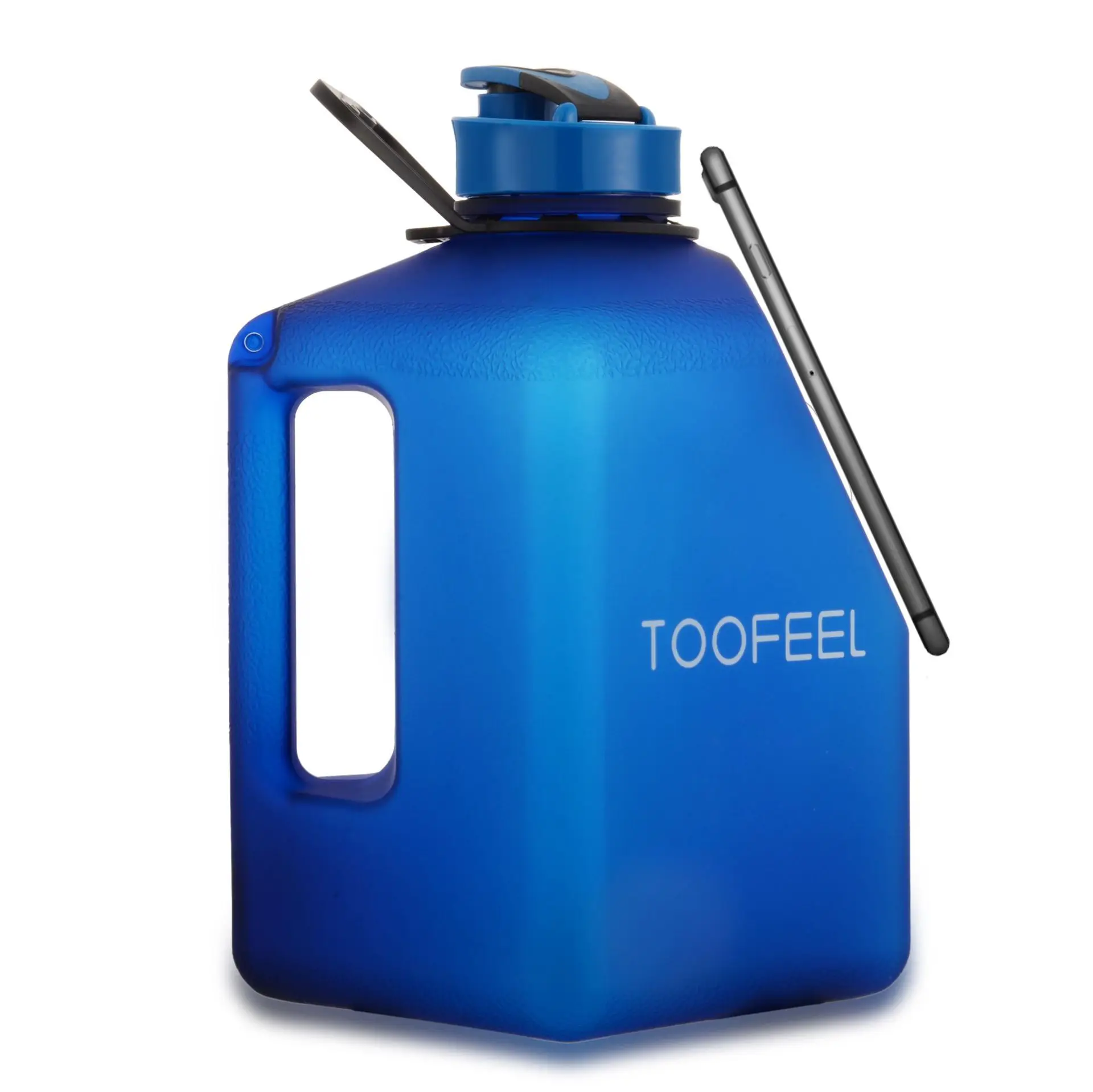 

2 Liters Big Capacity Sports Bottle Fitness Outdoor Portable Bucket Plastic Water Bottle 2700mllogo