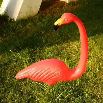 

Plastic Lifelike Decorate Beautiful Flamingo Figurines Flamingo Ornament Flamingo Lawn Decoration Balcony Garden Ornaments Arts