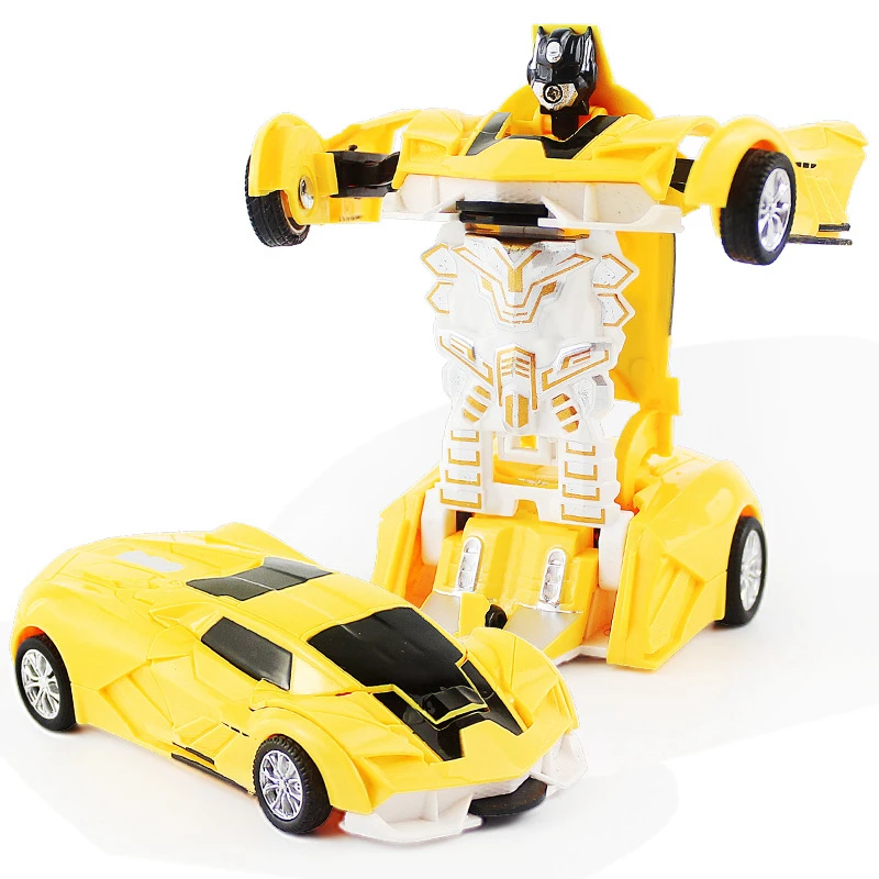 Полицейский робот трансформер с обратной связью превращающийся в