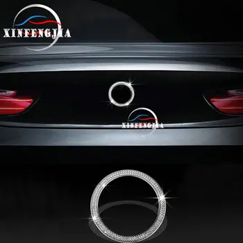 

For BMW 2 3 4 Series F30 F36 F23 Alloy Silver Crystal Rear Logo Cover Trim