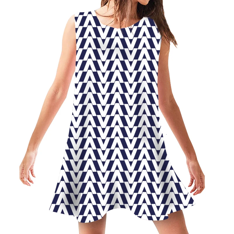 

Female Summer Dress 2019 Women Casual O Neck ClothingSleeveless Beach Wear Loose Short Sundress Vintage Print Dresses Vestido