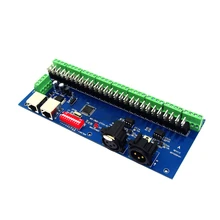 

DMX512 27Channel Controller Decoder Constant Voltage Common Anode For RGB Dimmer WS-DMX-27CH-RJ45