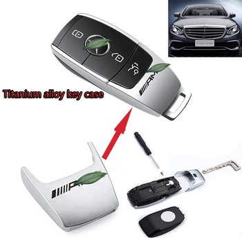 

Mercedes Benz cover case key titanium alloy Remote Smart Key Shell Half Case For Mercedes Benz AMG C E Class 2016-2018