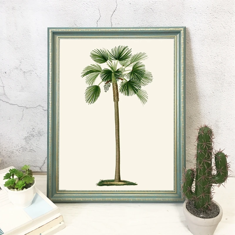 Palm Trees Botanical Wall Art Poster Home Decor