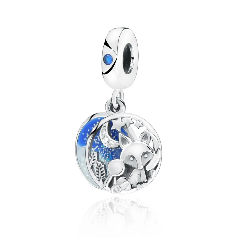 2019 Autumn Fox &amp Rabbit Dangle Charm Pendant fit Original Pandora Bracelets Women DIY Jewelry | Украшения и аксессуары