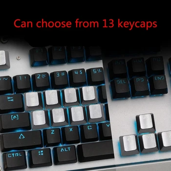 

Replaceable No Words Mechanical Keyboard Metal Keycaps ESC QWERASDF Arrow Cross Shaft Key Cap