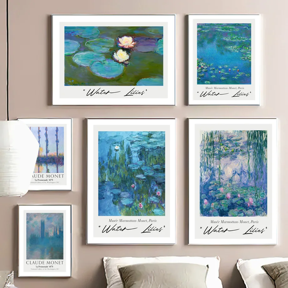 Monet Art Poster Canvas Paintings Home Decor Abstract Oil Painting Modern Interior Pictures Wall Prints | Дом и сад