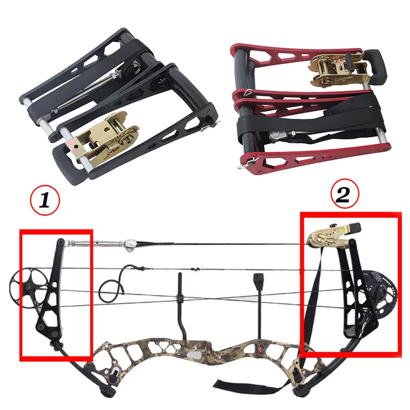 Hunting Compound Bow Pulley Press Bracket  Durable Metal Portable Compound Bow Press Bracket Group 29 new sytle metal lock durable decor buckles diy kit push turn press lock twist locks magnetic closure clasp for handbag